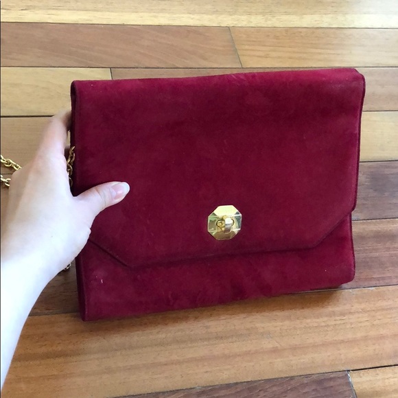 Bally —bright red chain purse - Picture 3 of 9